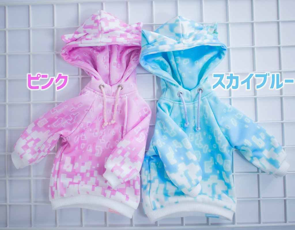 MDD(S.M.L胸) SDM DDP size サイバーキャットパーカー ライトカラー