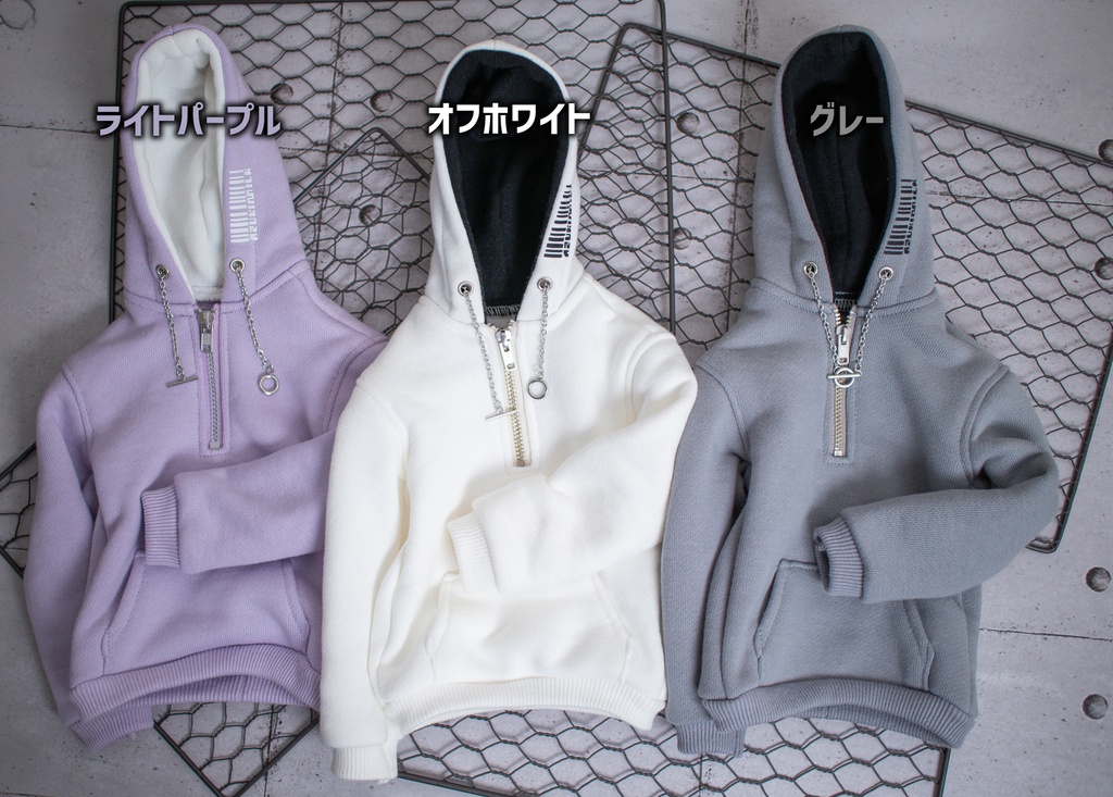 SD17・DD・DDB sizeハーフジップパーカー