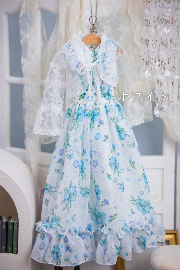 DD(M .L胸)DDS(M .L胸)size ネモフィラリボンワンピースセット