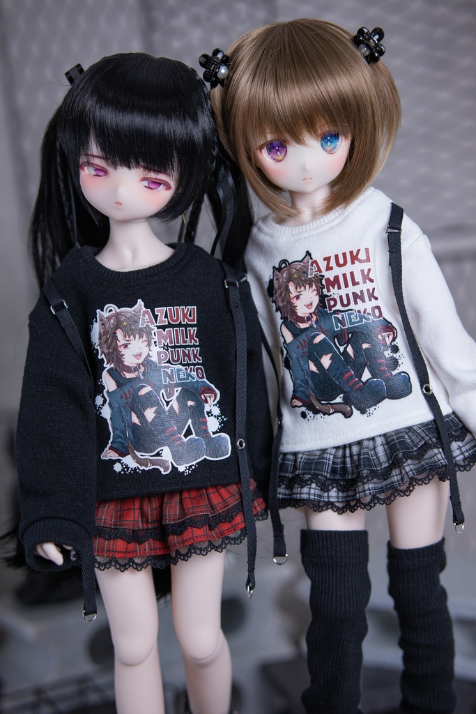 MDD（S .M.L胸）もちあし SDM size　パンクネコカットソー