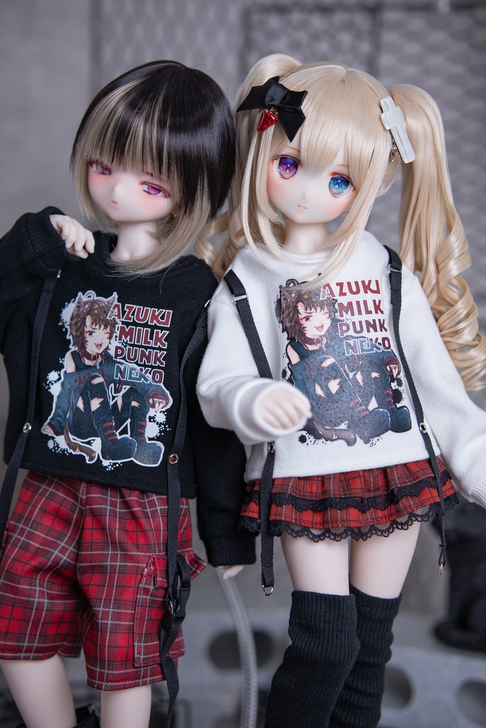 MDD（S .M.L胸）もちあし SDM size　パンクネコカットソー