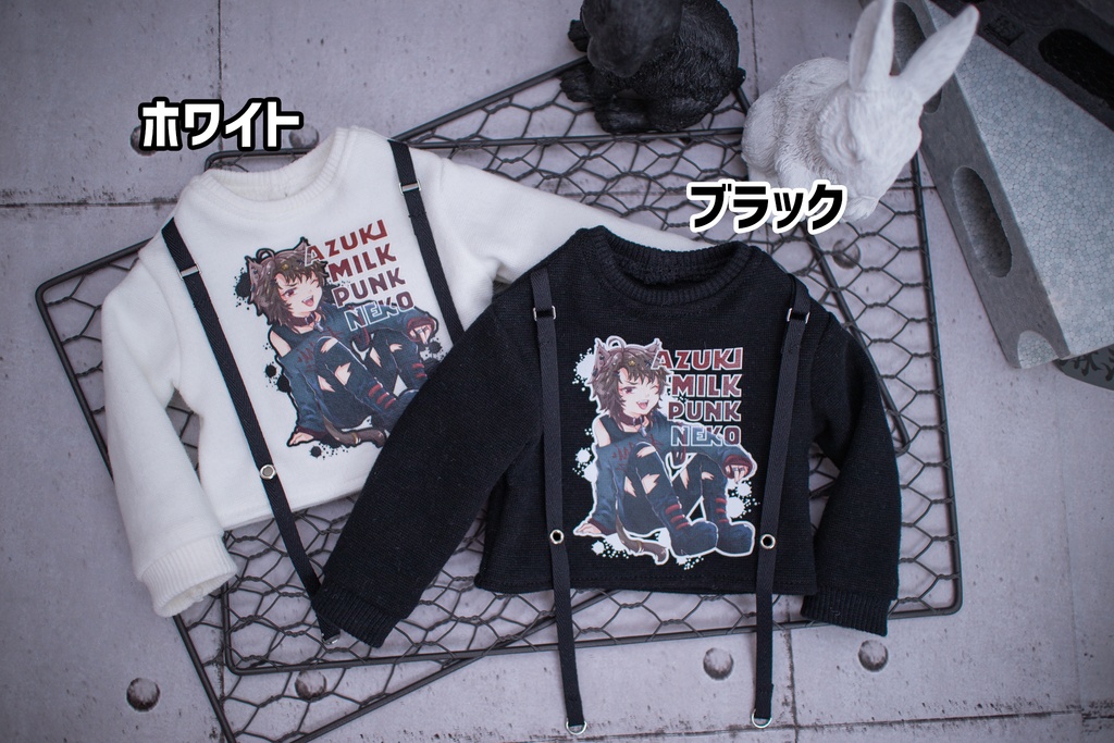 MDD（S .M.L胸）もちあし SDM size　パンクネコカットソー