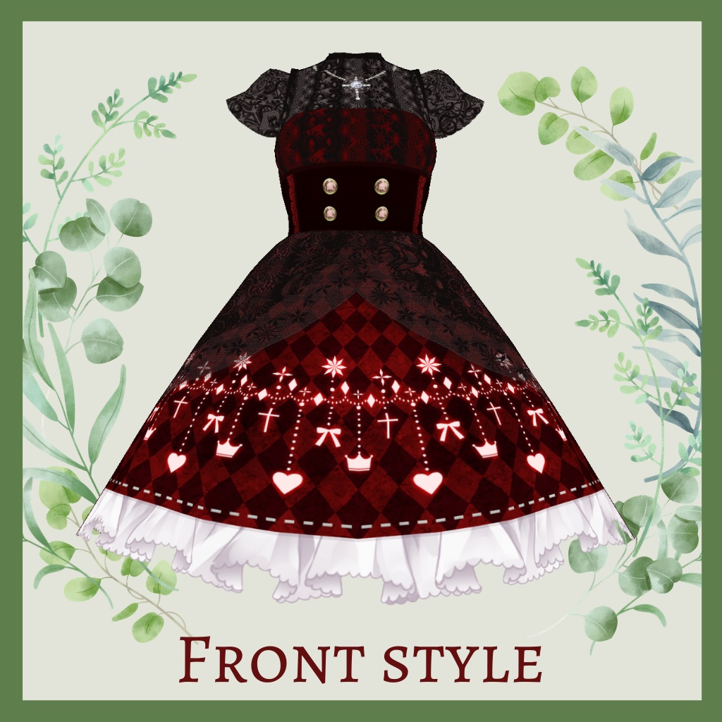 【VRoid】ゴシックレースワンピ