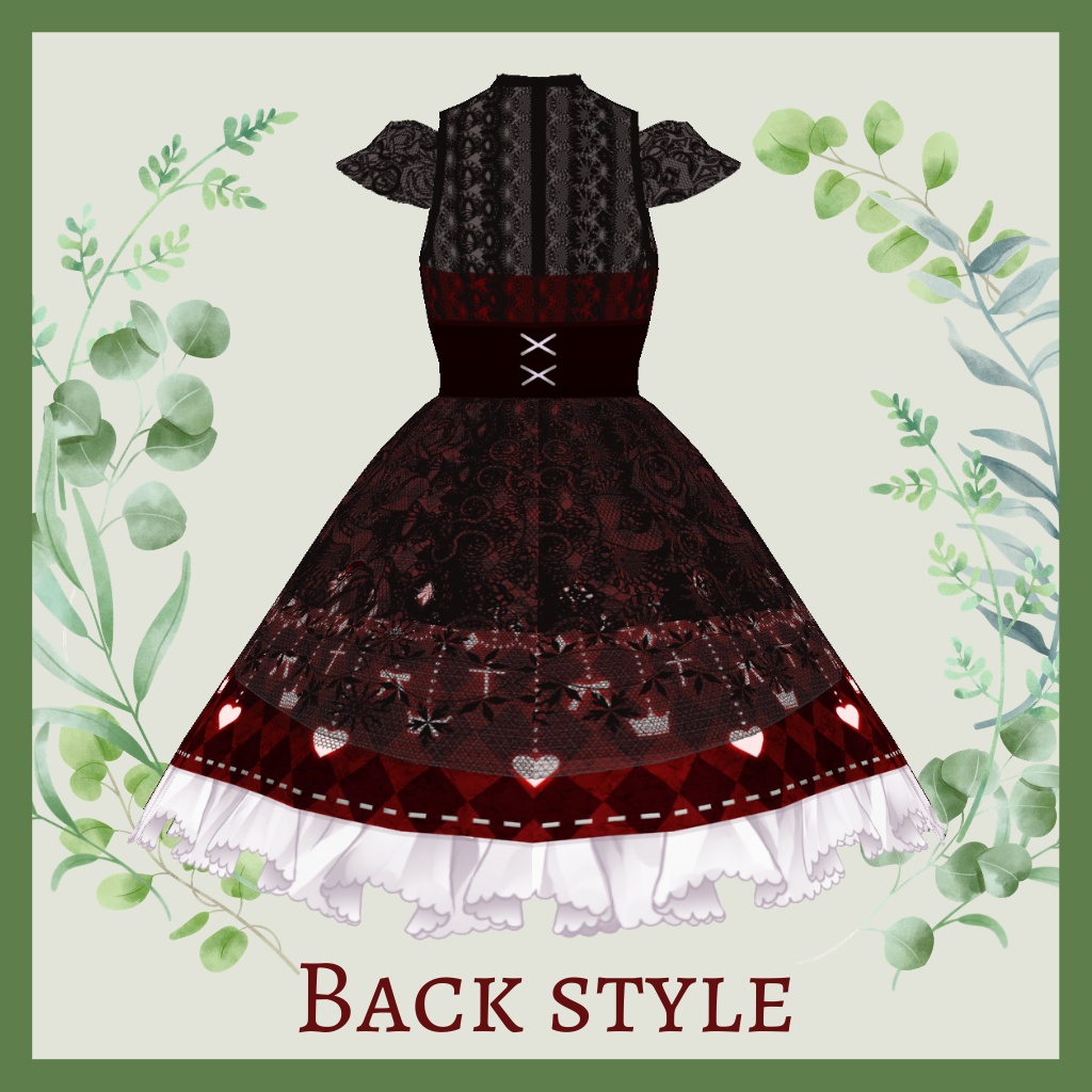 【VRoid】ゴシックレースワンピ