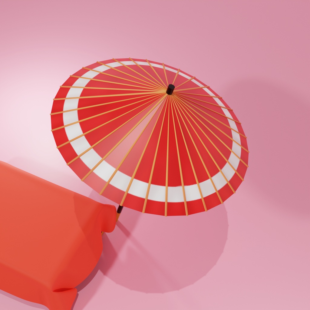 お花見セット【3Dモデル】