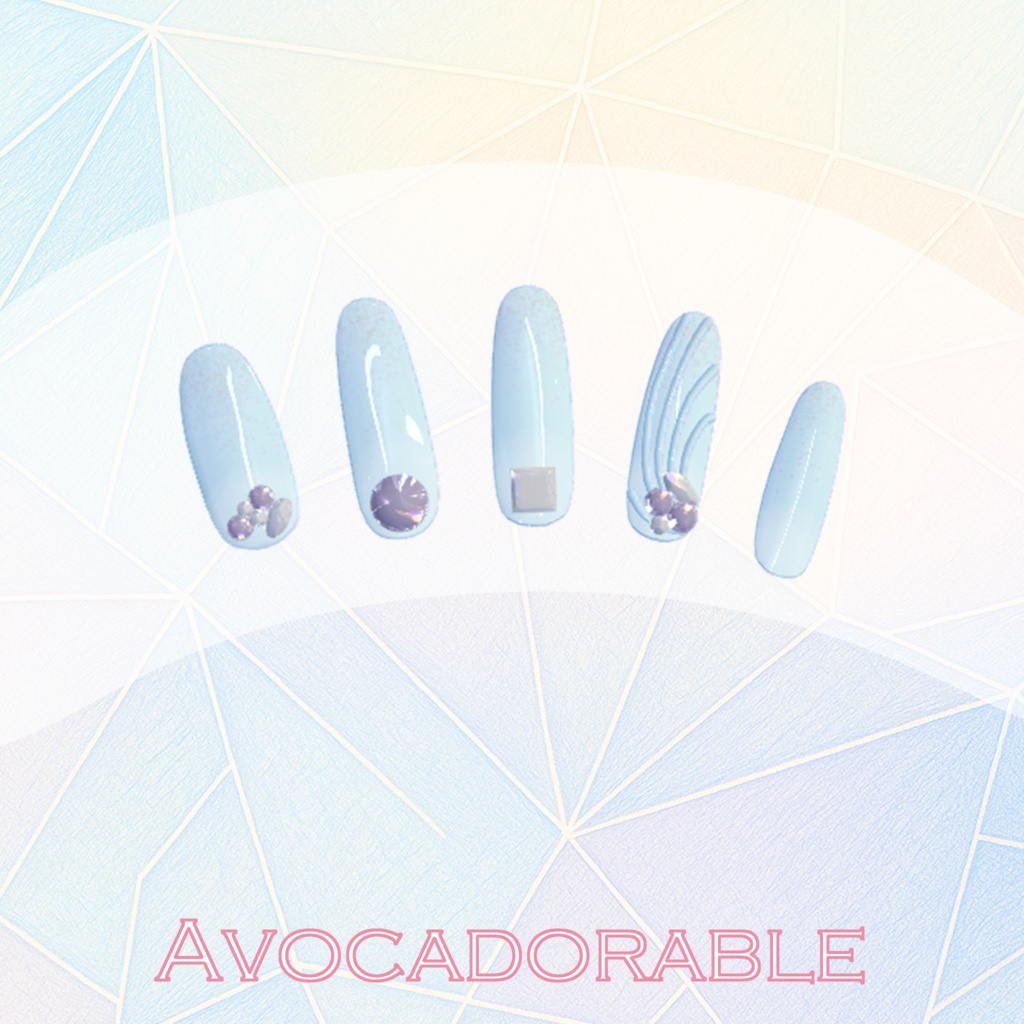 【ルルネ専用】きらきらネイルチップ 全8色 400DLありがとうございます!