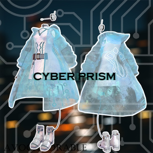 【13色、5アバター対応】CYBER PRISM(VRC用衣装)