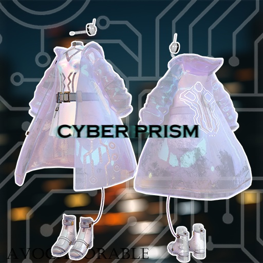 【13色、5アバター対応】CYBER PRISM(VRC用衣装)