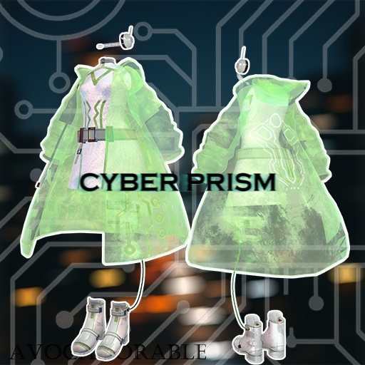 【13色、5アバター対応】CYBER PRISM(VRC用衣装)