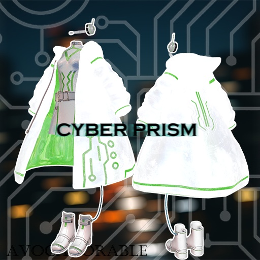 【13色、5アバター対応】CYBER PRISM(VRC用衣装)