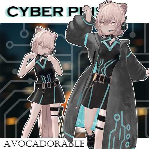 【13色、5アバター対応】CYBER PRISM(VRC用衣装)