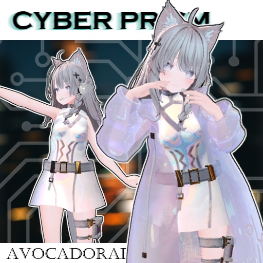 【13色、5アバター対応】CYBER PRISM（VRC用衣装）