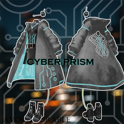 【13色、5アバター対応】CYBER PRISM(VRC用衣装)