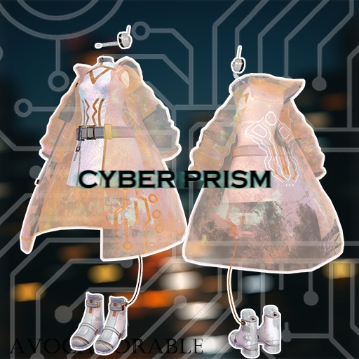 【13色、5アバター対応】CYBER PRISM(VRC用衣装)