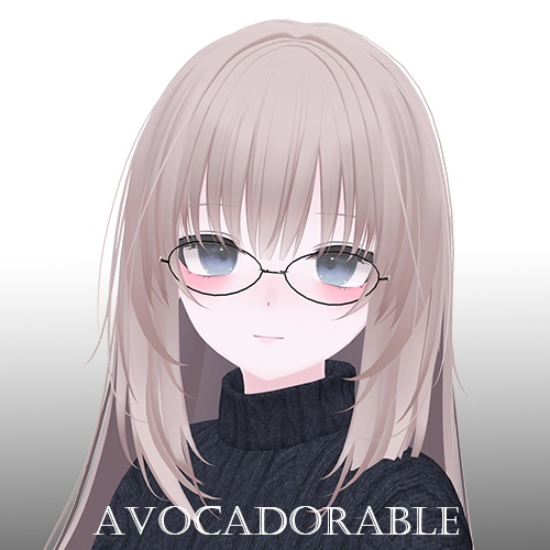 【Lumia追加対応】Simple Frame(VRC用眼鏡) 【Aluéなど、8アバター対応】