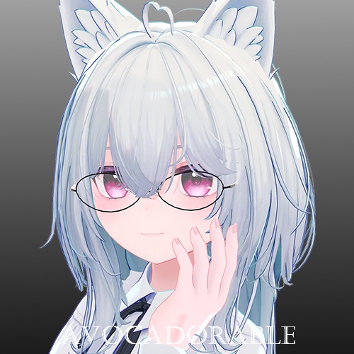 【Lumia追加対応】Simple Frame(VRC用眼鏡) 【Aluéなど、8アバター対応】