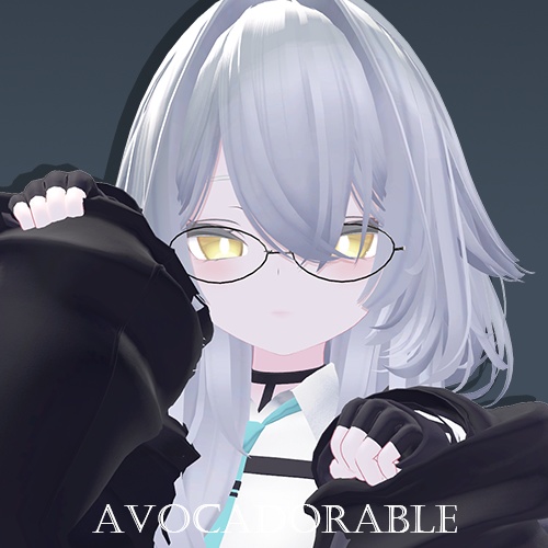 【Lumia追加対応】Simple Frame(VRC用眼鏡) 【Aluéなど、8アバター対応】