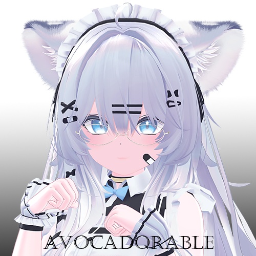 【Lumia追加対応】Simple Frame(VRC用眼鏡) 【Aluéなど、8アバター対応】