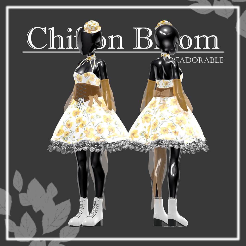 【ルミナ、Lurie、ヒビキ追加対応セール】Chiffon_Bloom【11アバター ルミナ、Lurie、、ヒビキ、Eku、しなの、ルミナ、マヌカ、真央、瑞希、rurune、凪、Lumia対応】