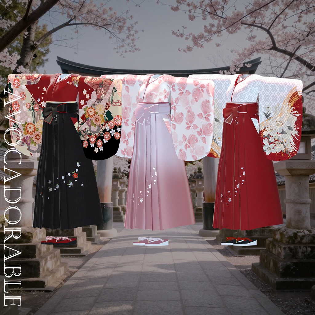 【新発売セール中! 50%オフ 1500円 → 750円】雅袴 – MIYABI HAKAMA【13アバター対応】