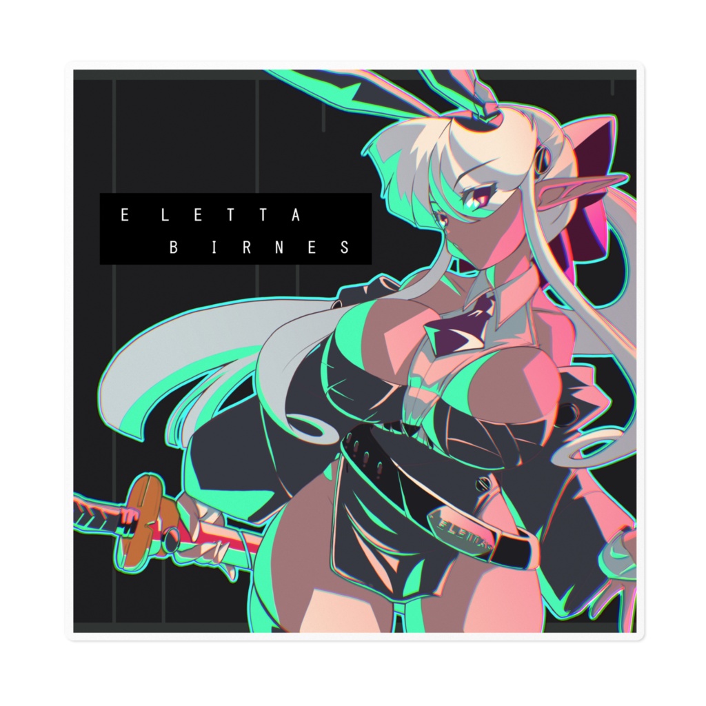 エレッタさんステッカー2