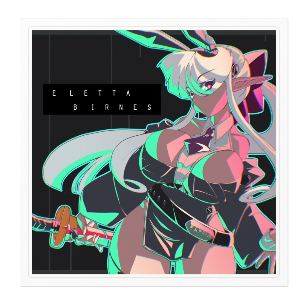 エレッタさんステッカー2