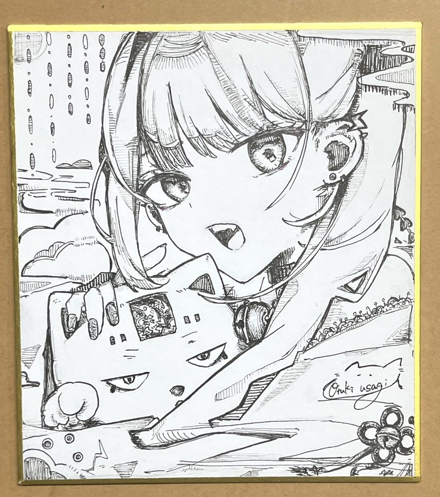 アナログ色紙①