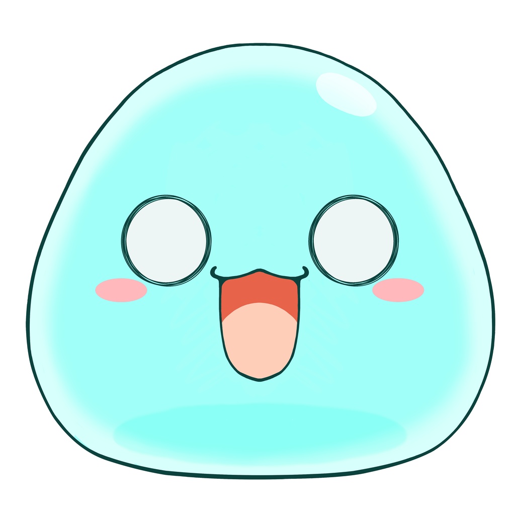 可愛くて使いやすい！シンプルスライムのキャラクターイラスト