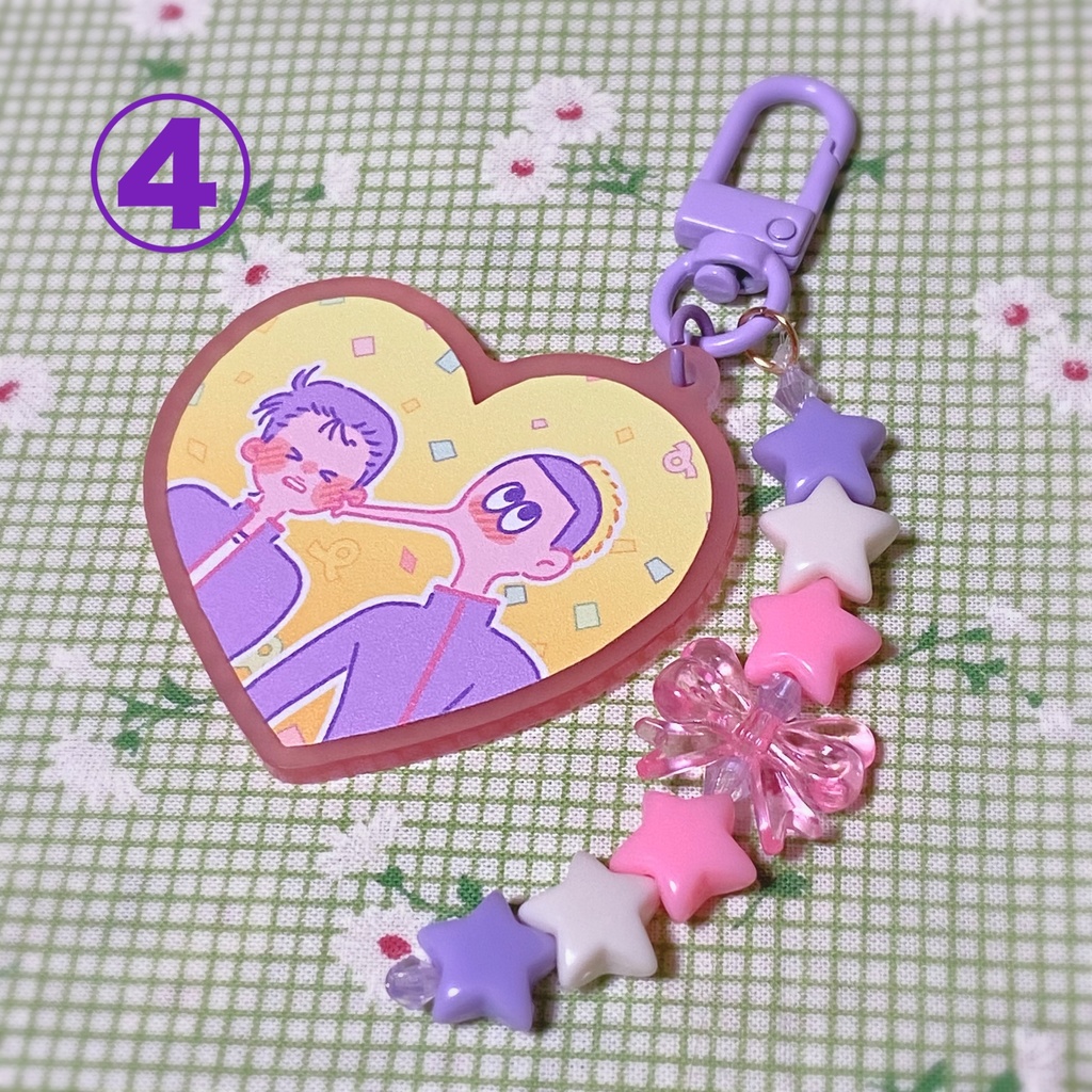 御石アクリルキーホルダー