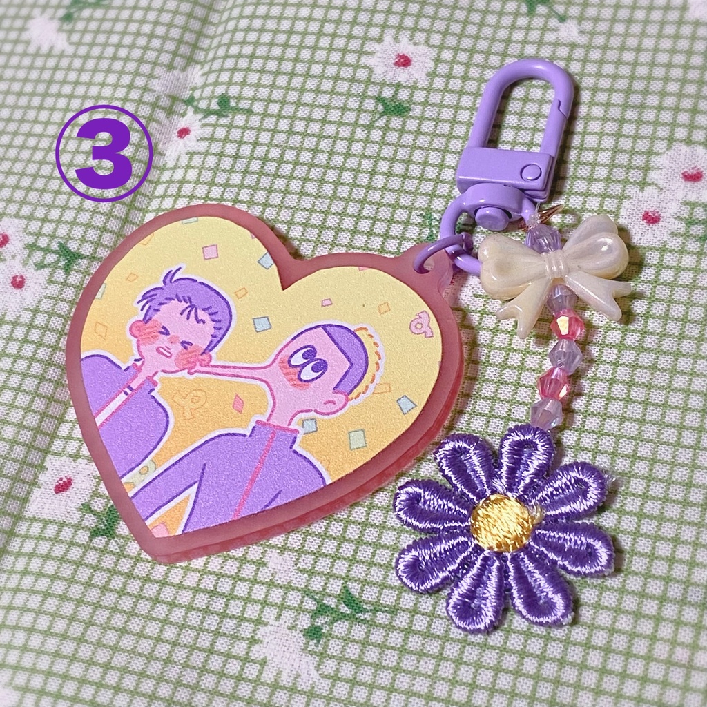 御石アクリルキーホルダー