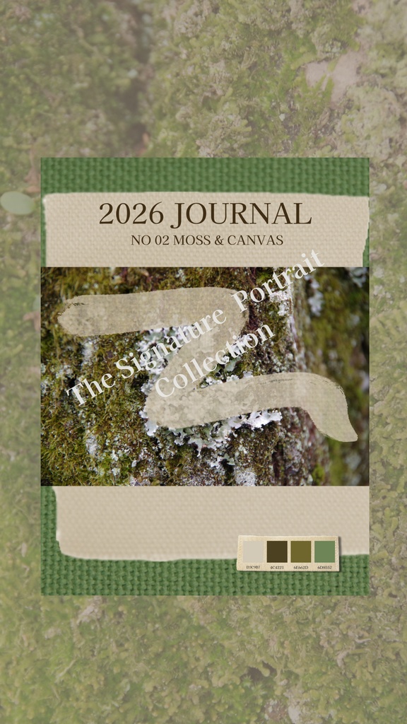【デジタル手帳カバー】NO.02 Z-STROKE / MOSS & CANVAS | 古木と帆布の質感(Goodnotes対応)