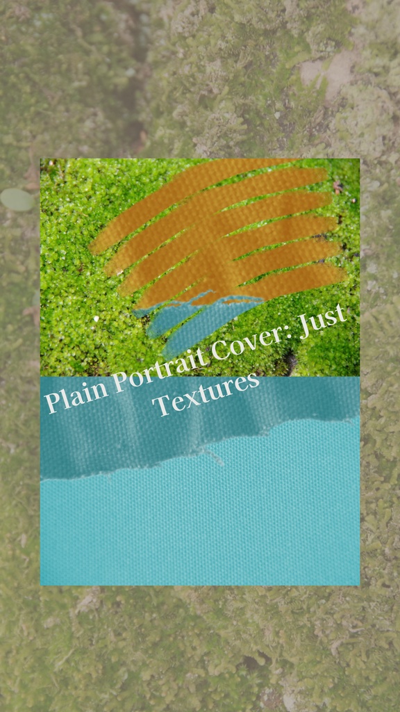 【デジタル手帳カバー】NO.05 TURQUOISE & MOSS | 爽やかな帆布の質感(Goodnotes対応)