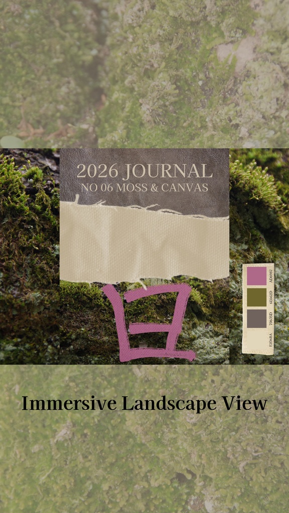 【デジタル手帳カバー】NO.06 GREY LEATHER & ECRU | 渋みと遊び心のテクスチャ(Goodnotes対応)