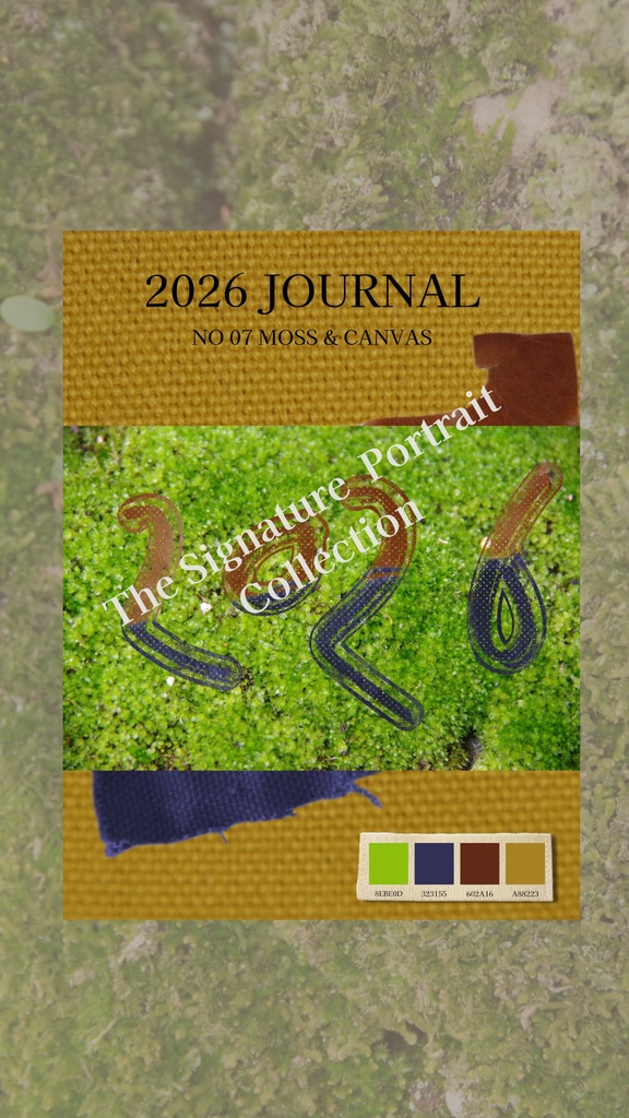 【デジタル手帳カバー】NO.07 JOURNAL 2026 | 旅する帆布と苔のテクスチャ(Goodnotes対応)