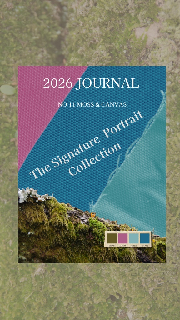 【デジタル手帳カバー】NO.11 TRICOLOR & MOSS | 鮮やかな帆布の切り替え(Goodnotes対応)