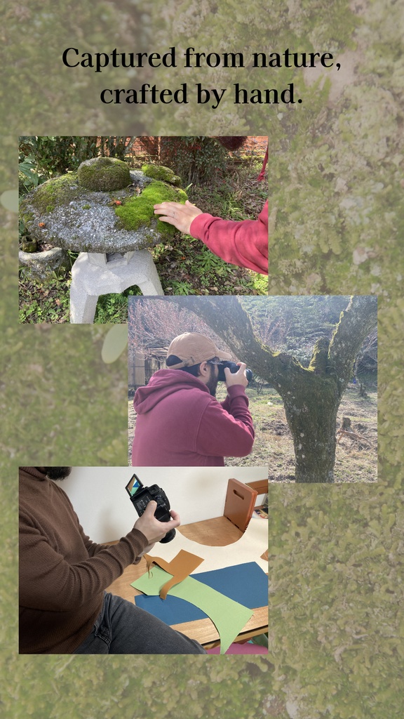 【デジタル手帳カバー】NO.11 TRICOLOR & MOSS | 鮮やかな帆布の切り替え(Goodnotes対応)