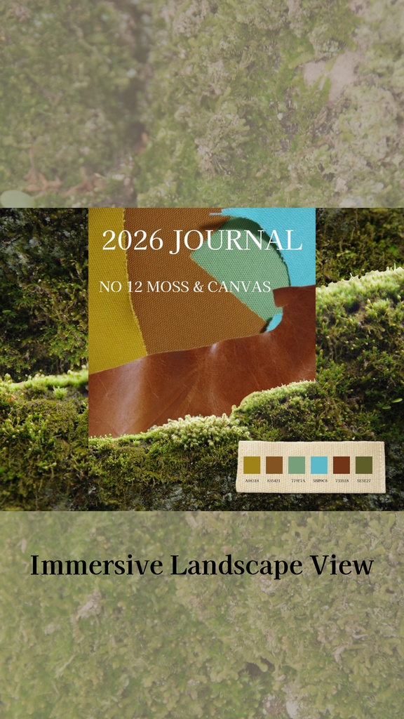 【デジタル手帳カバー】NO.12 HARMONY | 職人が紡ぐ革と帆布の重なり(Goodnotes対応)