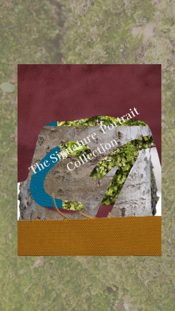 【デジタル手帳カバー】NO.13 BOTANICAL COLLAGE | 樹木と帆布が響き合う(Goodnotes対応)