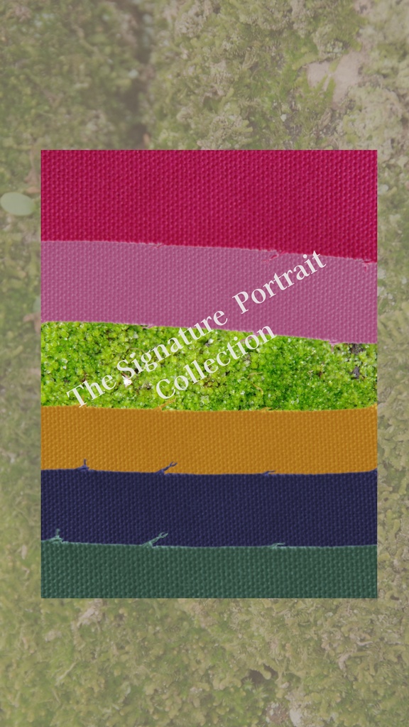 【デジタル手帳カバー】NO.14 STRIPE PATCHWORK | 五色の帆布と苔の層(Goodnotes対応)