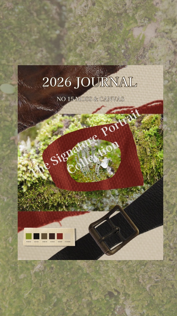 【デジタル手帳カバー】NO.15 BELT & BUCKLE | 旅する道具としての手触り(Goodnotes対応)