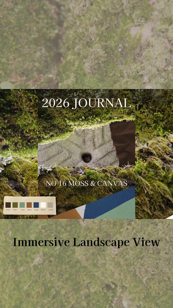 【デジタル手帳カバー】NO.16 STONE & MOSS | 静寂に宿るテクスチャ(Goodnotes対応)