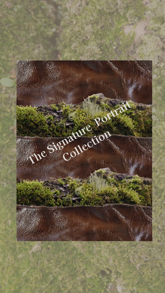 【デジタル手帳カバー】NO.17 MOSS & LEATHER | 地層のように重なる革の記憶(Goodnotes対応)