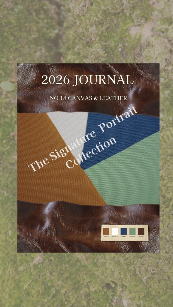 【デジタル手帳カバー】NO.18 CANVAS & LEATHER | 職人が選ぶ三色の帆布と革(Goodnotes対応)