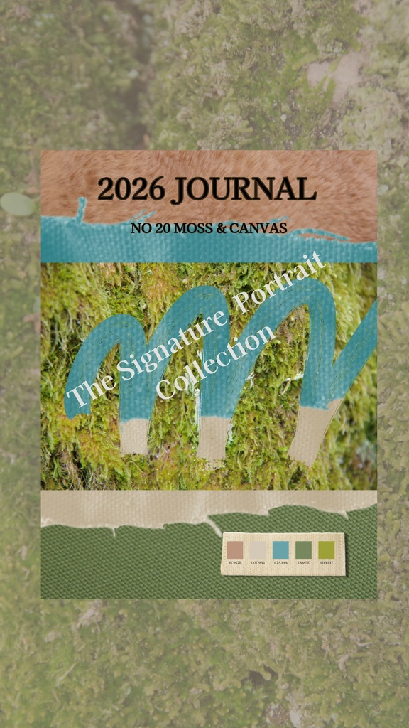 【デジタル手帳カバー】NO.20 MOSS BREEZE | 帆布が描く自由な軌跡(Goodnotes対応)