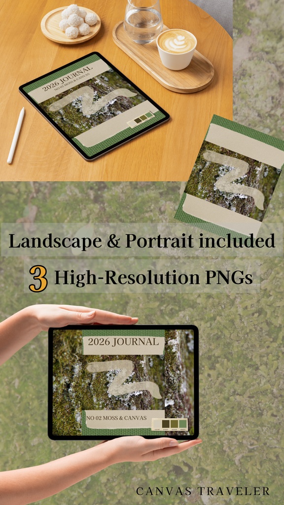 【5デザイン・計15枚セット】MOSS & CANVAS Vol.1(No.01-05)|2枚分お得なスターターパック