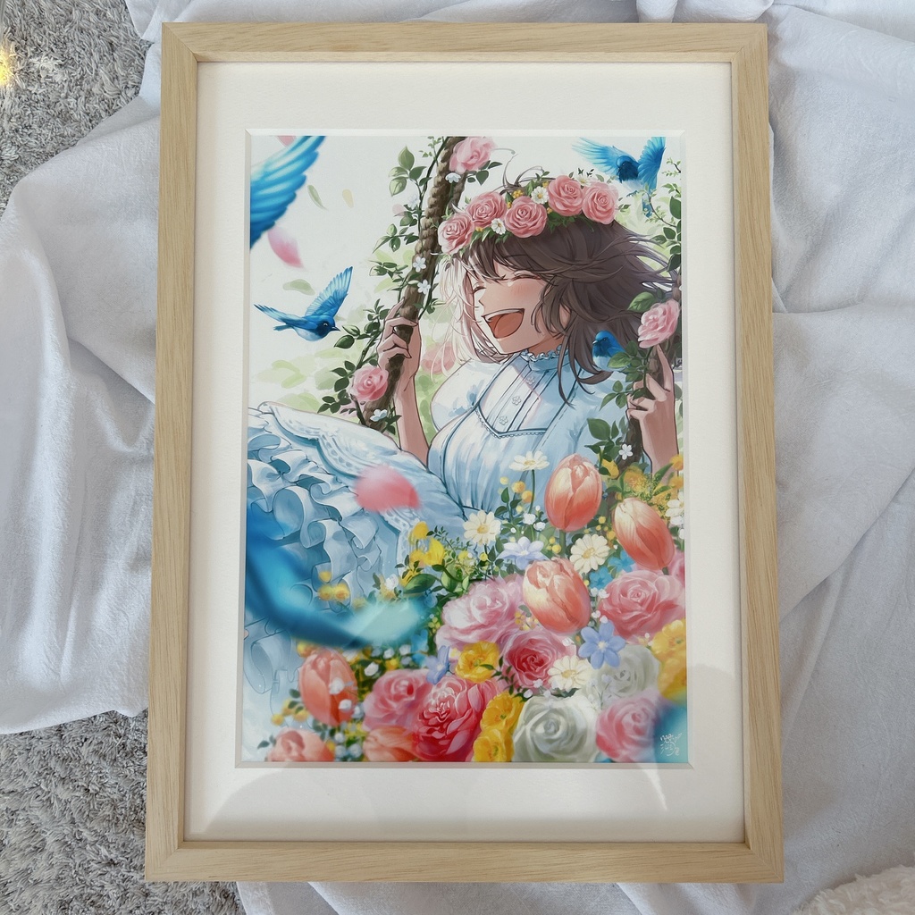 額装作品『spring!spring!!spring!!!』