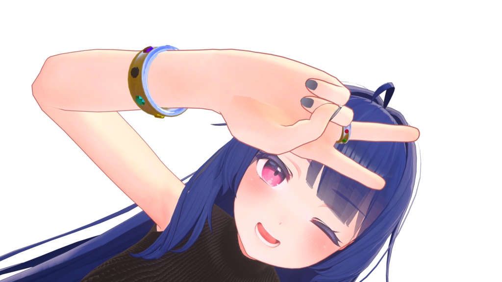 【VRChat想定】リング 指輪 トゲトゲ