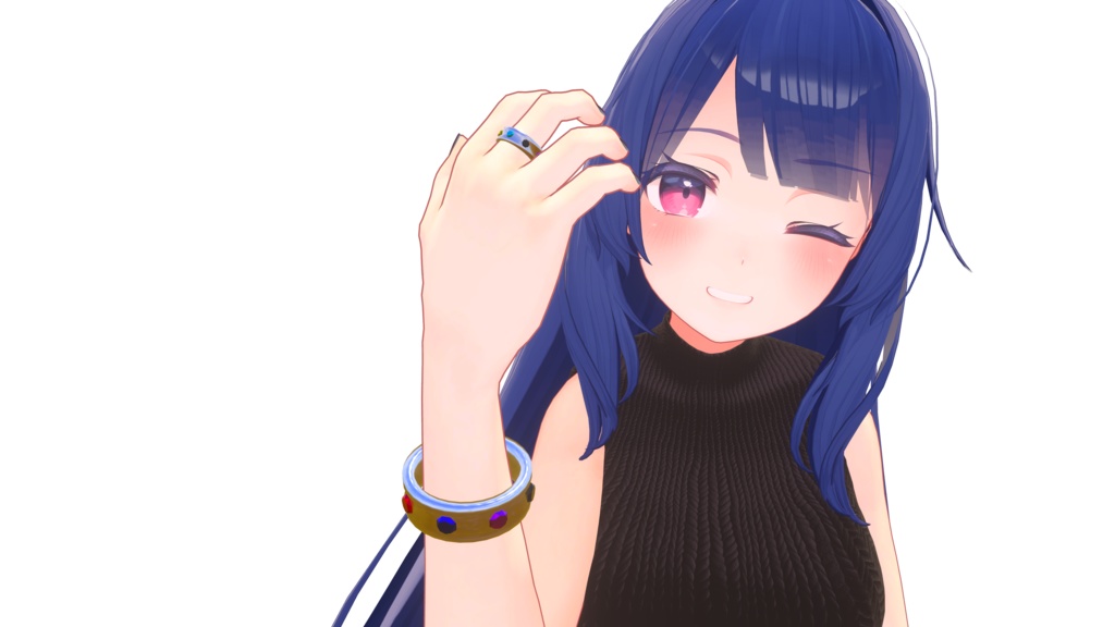 【VRChat想定】リング 指輪 トゲトゲ