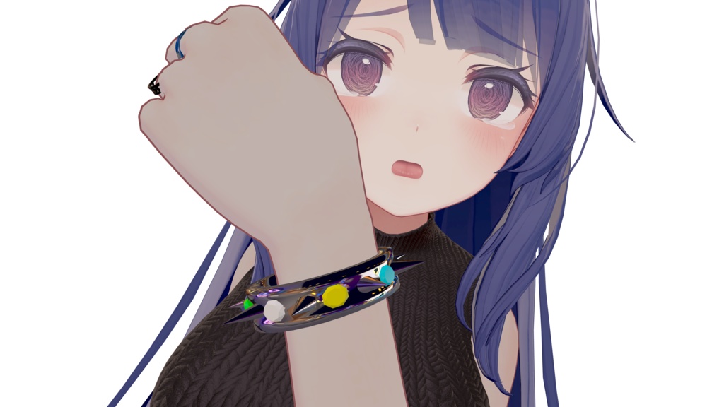 【VRChat想定】リング　指輪　トゲトゲ