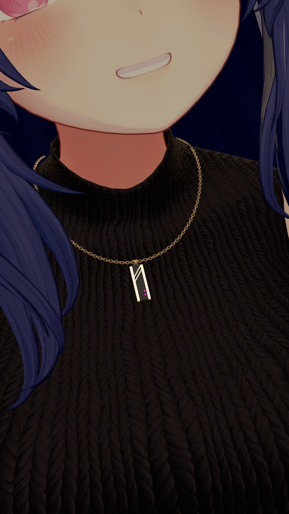 【VRChat想定】メンズネックレス